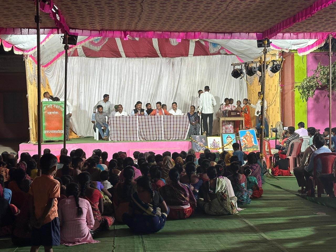 अनखोडात शिवजयंती निमित्त सांस्कृतिक कार्यक्रमाला माजी आमदार डॉ नामदेवराव उसेंडी यांचे मार्गदर्शन