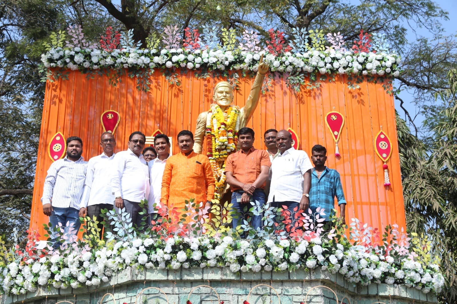 शिवजयंतीपर अभिवादन छत्रपती शिवाजी महाराज चौक, राजुरा