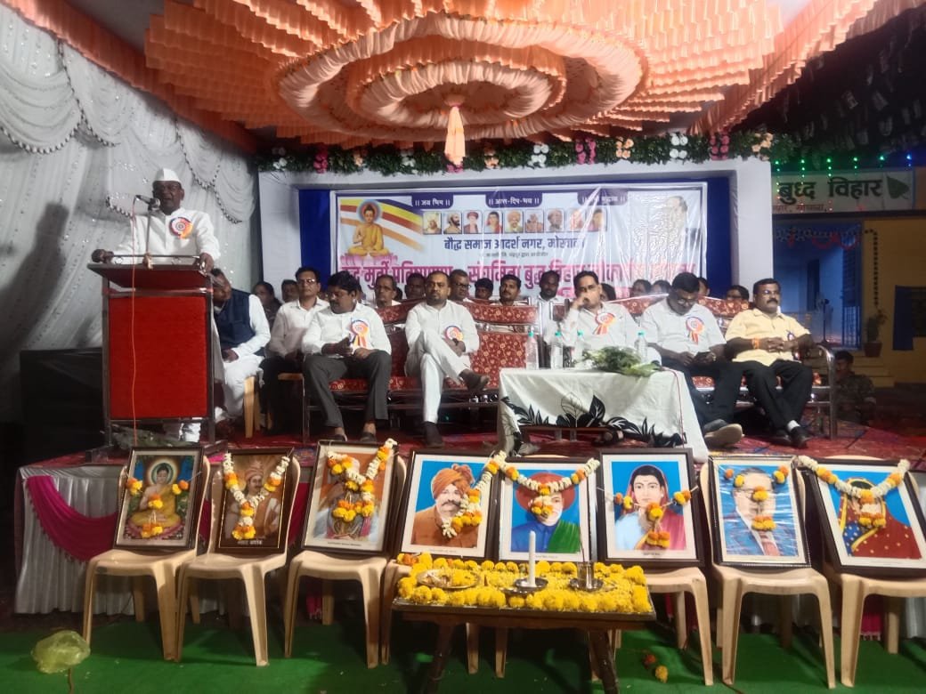 ☸️मोखाळा येथे बुद्ध मुर्तीची प्रतिष्ठापणा