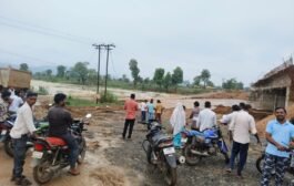 💥सती नदितील पुलाचा रपटा गेला वाहुन. नविन पुलाचे बांधकाम संथ गतीने