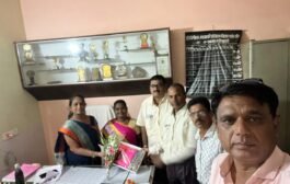 एस. आर. गिरी मुख्याध्यापिका यांचा सेवानिवृतीपर सत्कार
