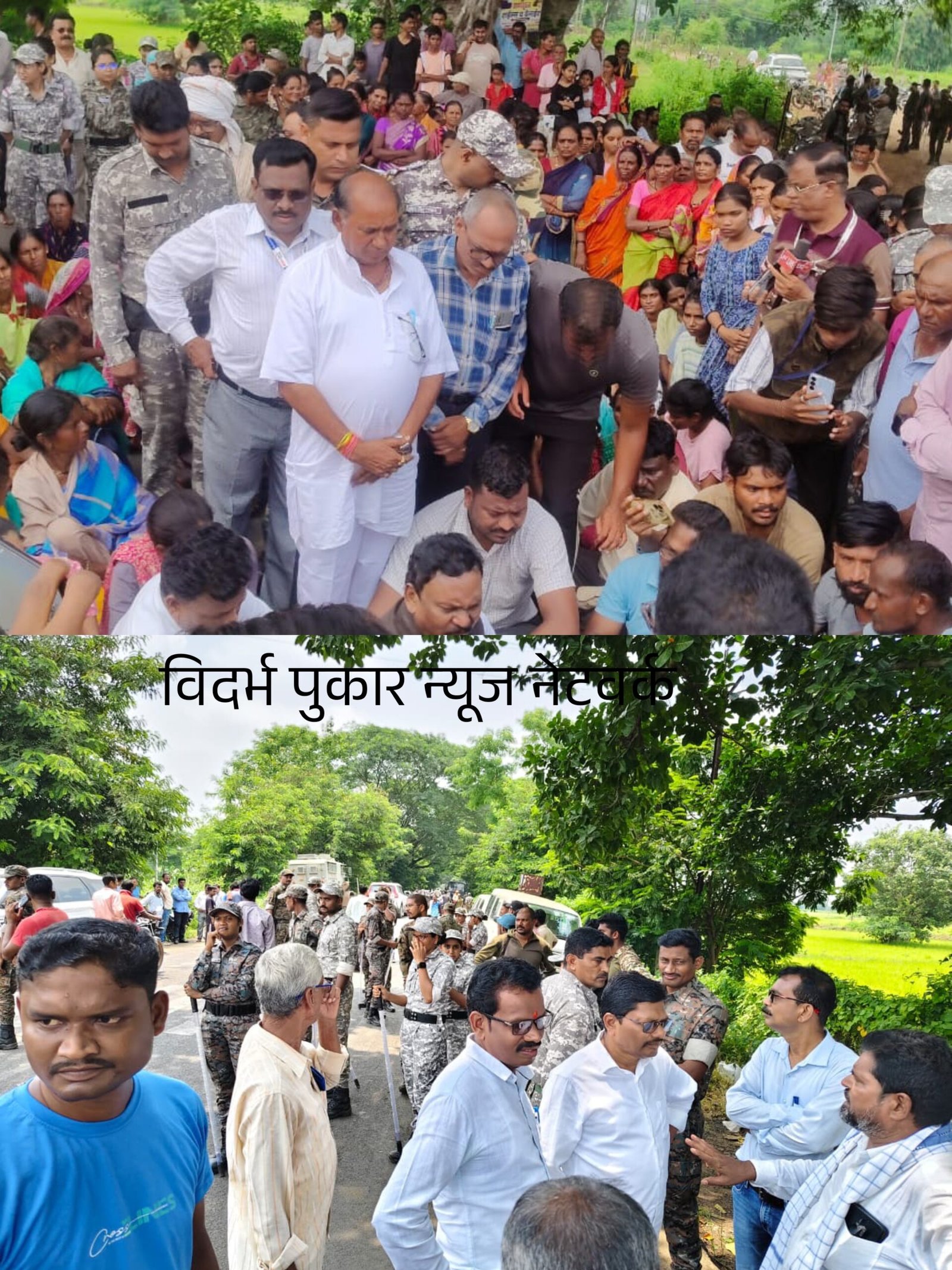 ⏯️काटली अपघात प्रकरणी-मंत्री दादा भुसे©️ आमदार नरोटे जिल्हाधिकारी पंडा यांची घटना स्थळी भेट. कुटुबांचे सांत्वन . शांतता राखण्याचे आवाहन